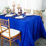 Crushed Taffeta Rectangular Tablecloth Seamless Finish