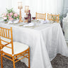 Crushed Taffeta Rectangular Tablecloth Seamless Finish
