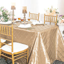 Pintuck Taffeta Rectangular Tablecloth Seamless