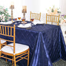 Pintuck Taffeta Rectangular Tablecloth Seamless