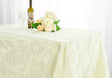 Rectangular Taffeta Tablecloth 90x132 Ivory