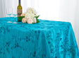 Rectangular Ribbon Taffeta Tablecloth 90x156 Turquoise