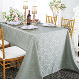 Marquis Damask Jacquard Polyester Rectangular Tablecloth
