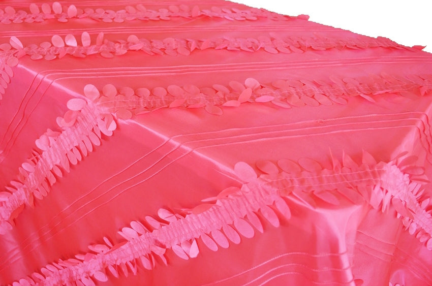 Rectangular Taffeta Tablecloth 90x156 Coral
