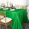 Crushed Taffeta Rectangular Tablecloth Seamless Luxury