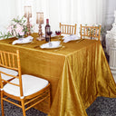 Crushed Taffeta Rectangular Tablecloth Seamless Luxury