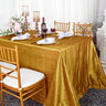 Crushed Taffeta Rectangular Tablecloth Seamless Luxury