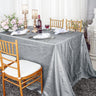 Crushed Taffeta Seamless Tablecloth for Weddings