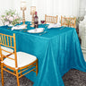 Crushed Taffeta Seamless Tablecloth for Weddings