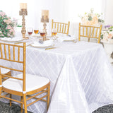 Pintuck Taffeta Rectangular Tablecloth Seamless