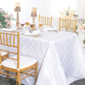 Pintuck Taffeta Rectangular Tablecloth Seamless
