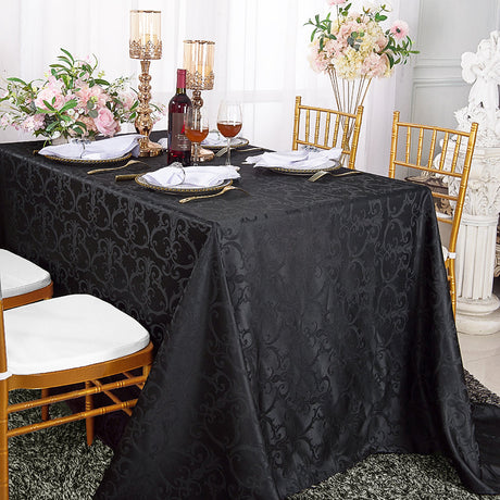 Versailles Chopin Damask Jacquard Tablecloth Seamless