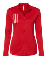Adidas Women's 3-Stripes Double Knit Full-Zip Jacket