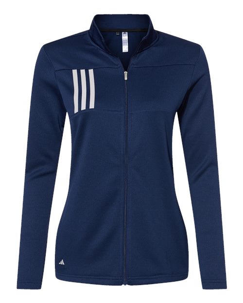 Adidas Women's 3-Stripes Double Knit Full-Zip Jacket