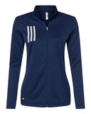Adidas Women's 3-Stripes Double Knit Full-Zip Jacket