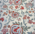 Paloma Jaipur Cotton Fabric - Floral Paisley, Red, Soft Blue, Ivory, Sage Green, 54" Width (1 Yard)