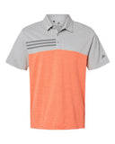 Heathered Colorblocked 3-Stripes Polo