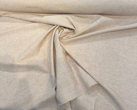 Sunbrella Chenille Crush Acrylic Fabric - Bisque Beige, Woven Chenille Texture, 54" Width (By The Yard)