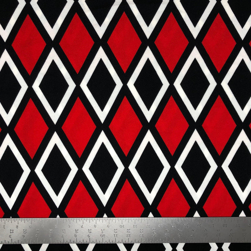 1 Yard Bold Liverpool Knit Geometric Fabric for Apparel, Crafts, and Accessories Width 58 60 Inches