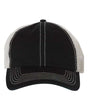 Garment-Washed Trawler Cap with Mesh Back, Low-Profile Snapback