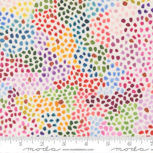 Cotton Print Fabric Soulstice Cloud Watercolor Mosaic 44/45"
