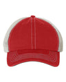Garment-Washed Trawler Cap with Mesh Back, Low-Profile Snapback