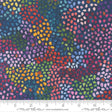 Cotton Print Fabric Navy Watercolor Mosaic 44/45"