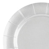 13" White Paper Charger Plates 50 Ct Elegant Disposable Set