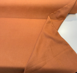 Libeco Belgian Tailored Linen Sanfor Airo Orange Dahlia Fabric - Orange Dahlia, 54-56" Width (1 Yard)