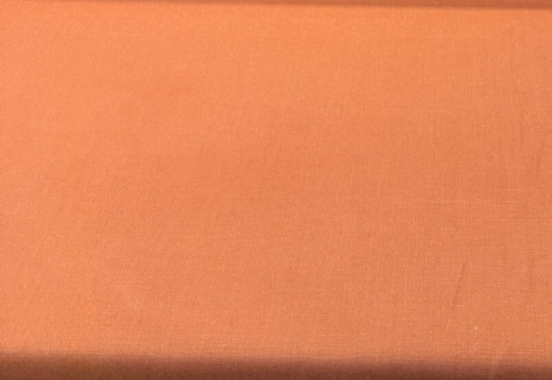 Libeco Belgian Tailored Linen Sanfor Airo Orange Dahlia Fabric - Orange Dahlia, 54-56" Width (1 Yard)