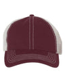 Garment-Washed Trawler Cap with Mesh Back, Low-Profile Snapback