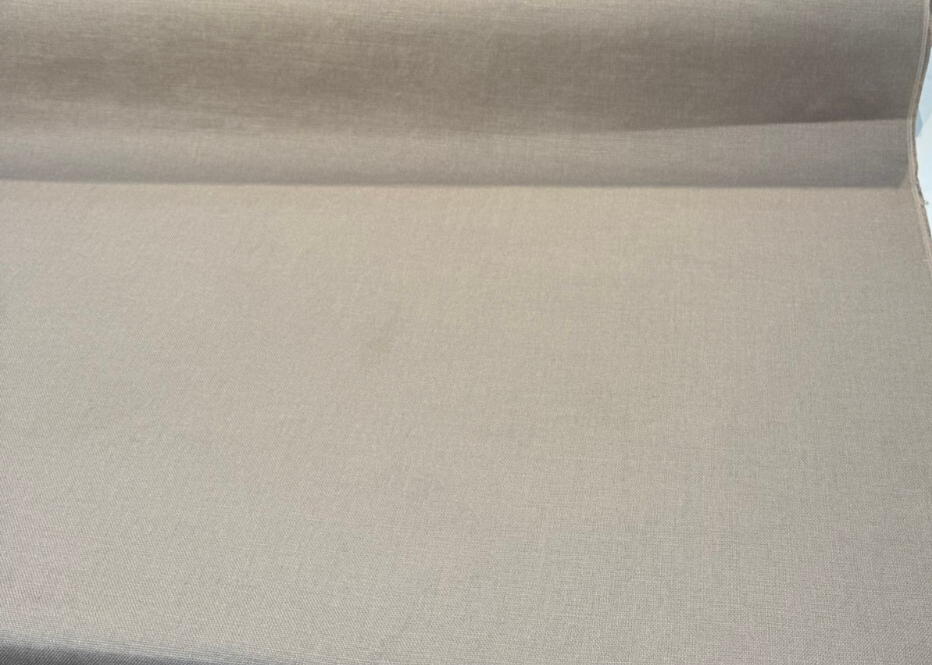 Libeco Belgian Tailored Linen Sanfor Airo Linen Fabric - Mushroom, 54-56" Width (1 Yard)