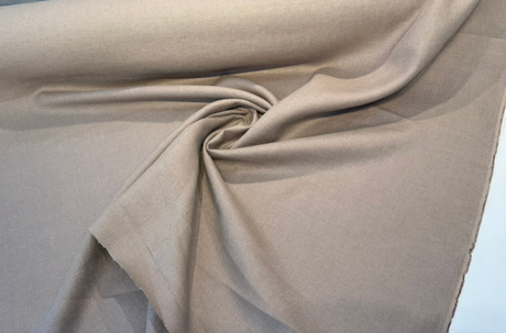 Libeco Belgian Tailored Linen Sanfor Airo Linen Fabric - Mushroom, 54-56" Width (1 Yard)