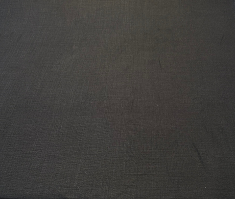Libeco Belgian Tailored Linen Sanfor Airo Black Linen Fabric - Black, 54-56" Width (1 Yard)