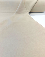 Libeco Belgian Tailored Linen Sanfor Airo Bone Beige Linen Fabric - Bone Beige, 54-56" Width (1 Yard)