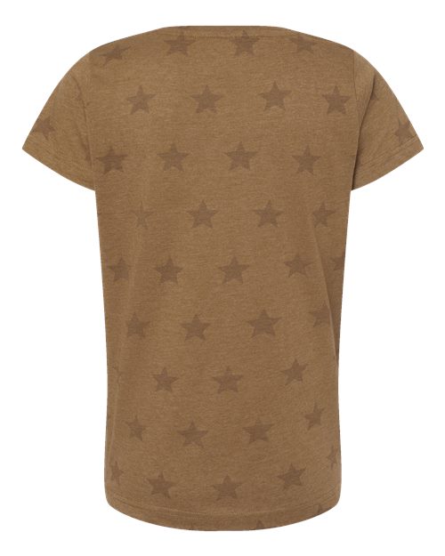 Women's Star Print Scoop Neck Tee