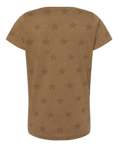 Women's Star Print Scoop Neck Tee