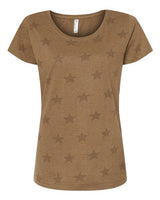 Women's Star Print Scoop Neck Tee