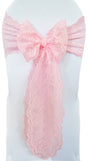 Lace Chair Sash 9x108 Pink