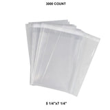 Premium Lip & Tape Self-Sealing Bags 5 1/4" x 7 1/4" 1.6 mil
