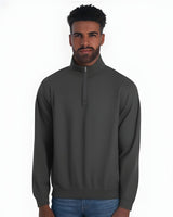 JERZEES® Nublend Cadet Collar Quarter-Zip Long Sleeve Sweatshirt