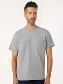 Gildan Heavy Cotton Crewneck Short Sleeve Pocket T-Shirt – Unisex Cotton Tee