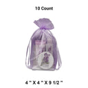 Bolsas de organza con fondo cuadrado de cartón 4''x 4''x 9 1/2'' para embalaje elegante