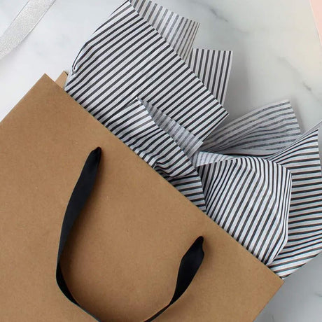 Sturdy Kraft Euro Tote 13" x 5" x 9" with Satin Ribbon Handles