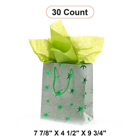 Stylish Metallic Star Tote 7.88" x 4.5" x 9.75"