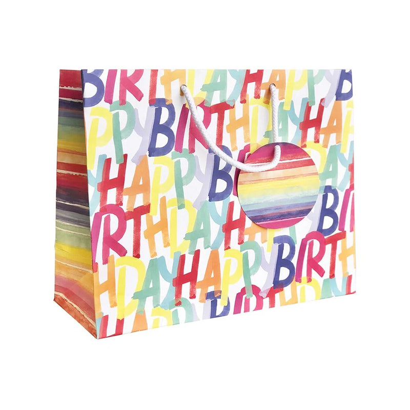 Festive Patterned Gift Bags 10" X 5" X 12-1/2"