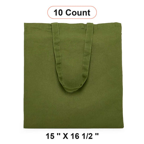 Timeless Flat Cotton Tote 15" x 16 1/2"
