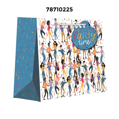 Holiday Patterned Gift Bags 10" x 5" x 12-1/2"