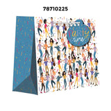 Holiday Patterned Gift Bags 10" X 5" X 12-1/2"