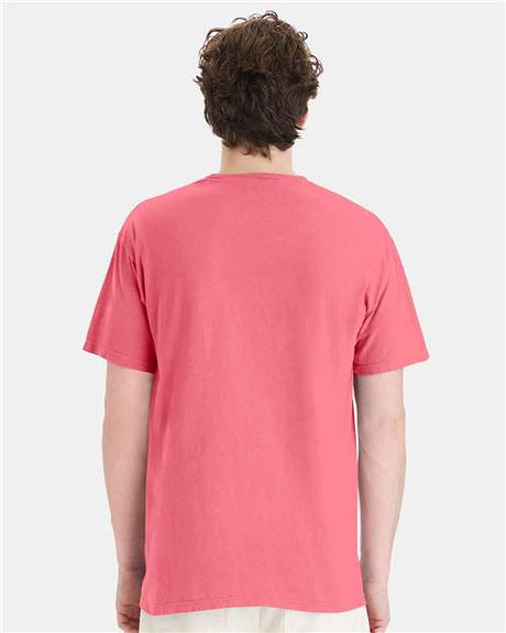 ComfortWash Hanes garment-dyed cotton crewneck pocket T-shirt